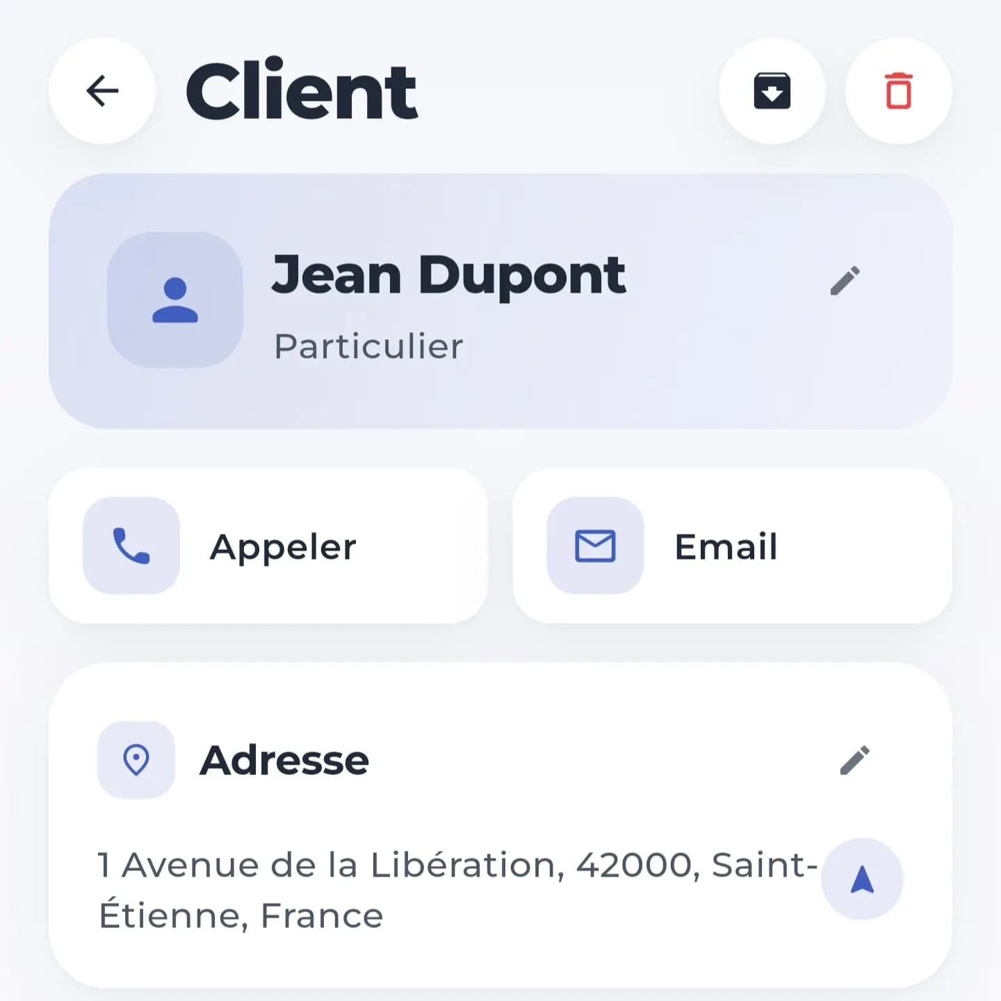 Gestion des clients